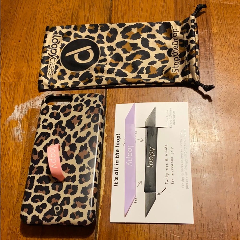 BRAND NEW Leopard loopy case iPhone 7/8 plus